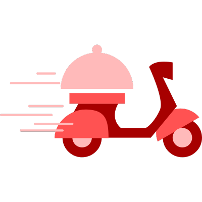 אופנוע בצבע אדום